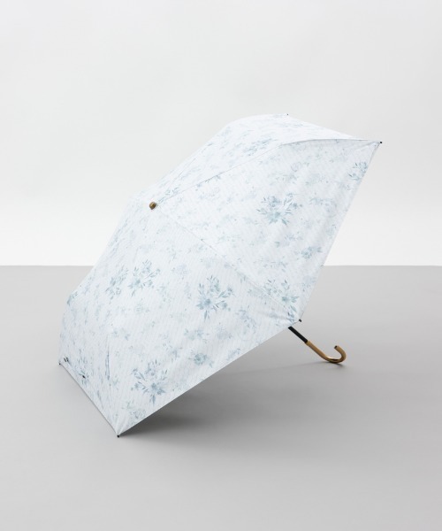 dazzlin（ダズリン）の「【dazzlin(ダズリン)】フラワープリント晴雨兼用傘（折りたたみ傘）（折りたたみ傘・レディース・ブラック/ピンク/ホワイト・FREE）」の2枚目の写真