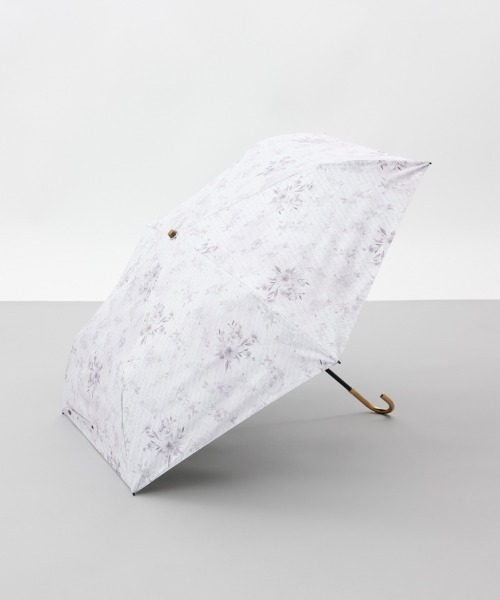 dazzlin（ダズリン）の「【dazzlin(ダズリン)】フラワープリント晴雨兼用傘（折りたたみ傘）（折りたたみ傘・レディース・ブラック/ピンク/ホワイト・FREE）」の3枚目の写真