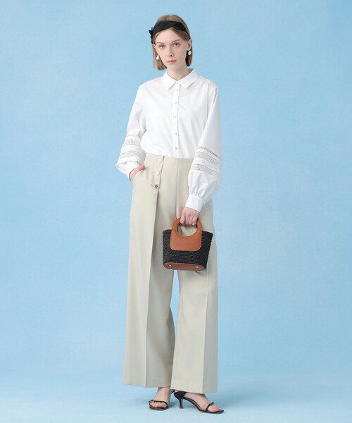 ANAYI（アナイ）の「ブロードレース切り替えスリーブ ブラウス（シャツ/ブラウス・レディース・ホワイト・36/38）」の11枚目の写真