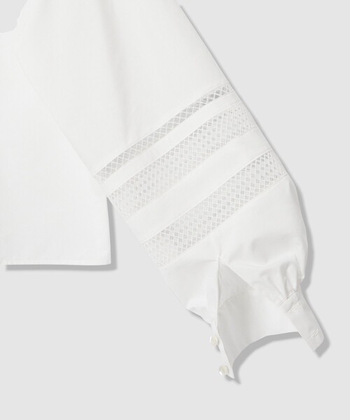 ANAYI（アナイ）の「ブロードレース切り替えスリーブ ブラウス（シャツ/ブラウス・レディース・ホワイト・36/38）」の13枚目の写真