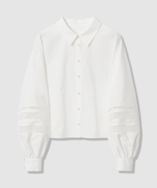 ANAYI（アナイ）の「ブロードレース切り替えスリーブ ブラウス（シャツ/ブラウス・レディース・ホワイト・36/38）」の3枚目の写真