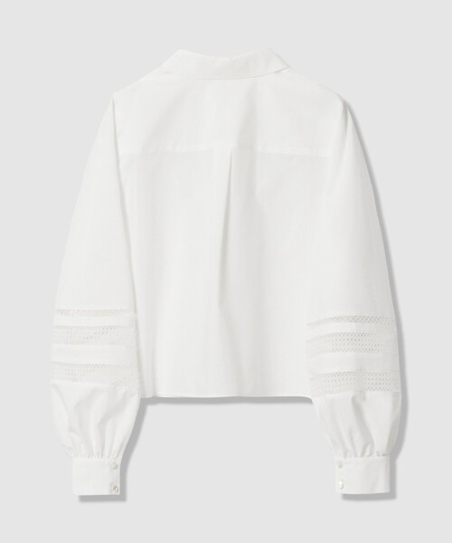 ANAYI（アナイ）の「ブロードレース切り替えスリーブ ブラウス（シャツ/ブラウス・レディース・ホワイト・36/38）」の4枚目の写真