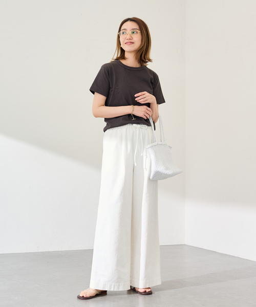 FRAMeWORK(フレームワーク)の「Healthknit/ヘルスニット tonpkins CN SS(Tシャツ/カットソー・レディース・ネイビー/スミクロ/ホワイト系その他・FREE)」の19枚目の写真