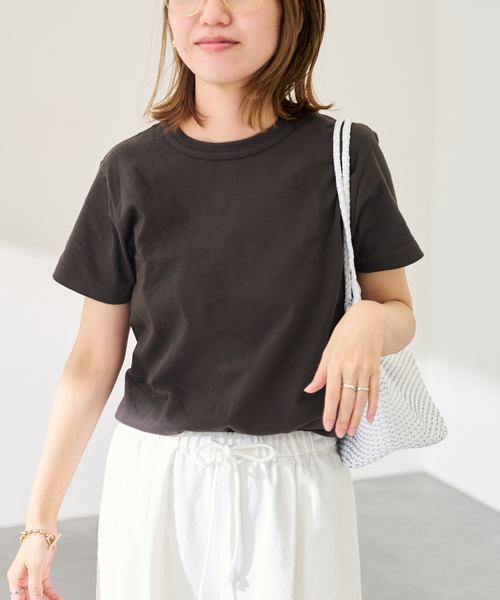 FRAMeWORK(フレームワーク)の「Healthknit/ヘルスニット tonpkins CN SS(Tシャツ/カットソー・レディース・ネイビー/スミクロ/ホワイト系その他・FREE)」の21枚目の写真