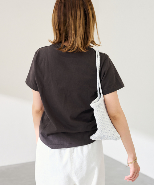 FRAMeWORK(フレームワーク)の「Healthknit/ヘルスニット tonpkins CN SS(Tシャツ/カットソー・レディース・ネイビー/スミクロ/ホワイト系その他・FREE)」の22枚目の写真