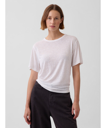 リネンブレンド リラックスフィット Tシャツ