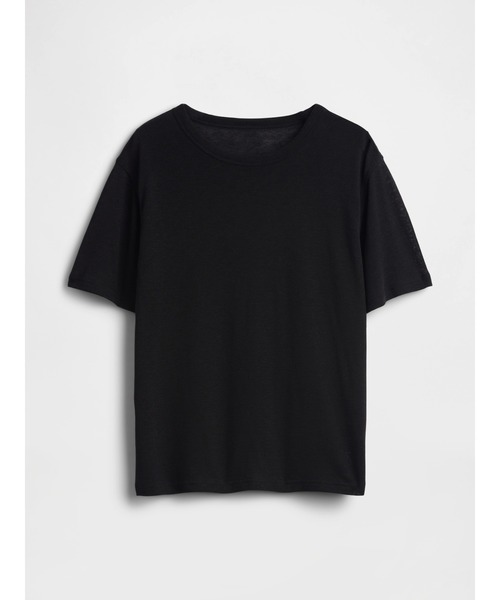 GAP(ギャップ)の「リネンブレンド リラックスフィット Tシャツ(Tシャツ/カットソー・レディース・ホワイト/ブラック/ブルー/ブラウン・XS/S/M/L/XL/XXS)」の17枚目の写真