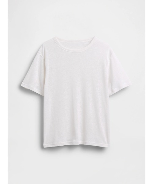 GAP(ギャップ)の「リネンブレンド リラックスフィット Tシャツ(Tシャツ/カットソー・レディース・ホワイト/ブラック/ブルー/ブラウン・XS/S/M/L/XL/XXS)」の18枚目の写真