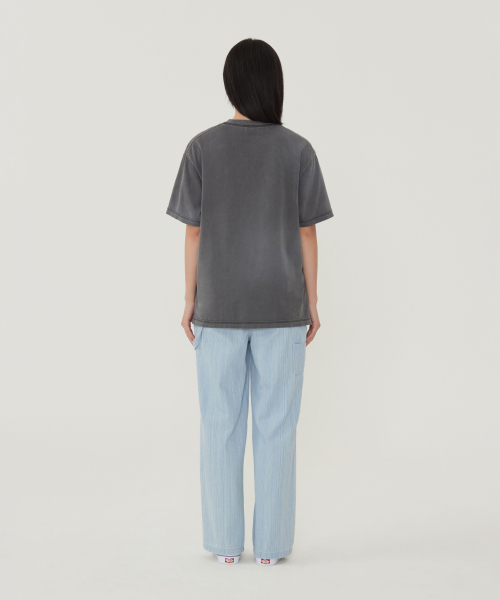 COVERNAT(カバーナット)の「ウィメンズオーバーサイズピグメントクーパーロゴTシャツチャコール(Tシャツ/カットソー・レディース・その他・WS/WM)」の6枚目の写真