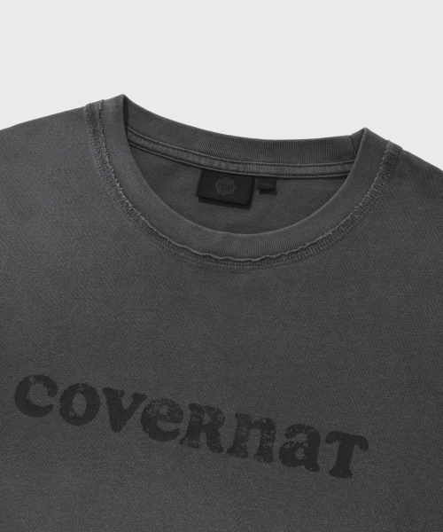 COVERNAT(カバーナット)の「ウィメンズオーバーサイズピグメントクーパーロゴTシャツチャコール(Tシャツ/カットソー・レディース・その他・WS/WM)」の7枚目の写真