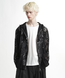 HARE（ハレ）の「フラワーレースZIPパーカー(HARE)（パーカー）」