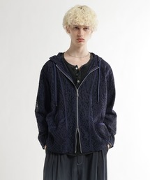 HARE（ハレ）の「フラワーレースZIPパーカー(HARE)（パーカー）」