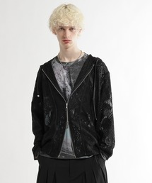 HARE（ハレ）の「フラワーレースZIPパーカー(HARE)（パーカー）」