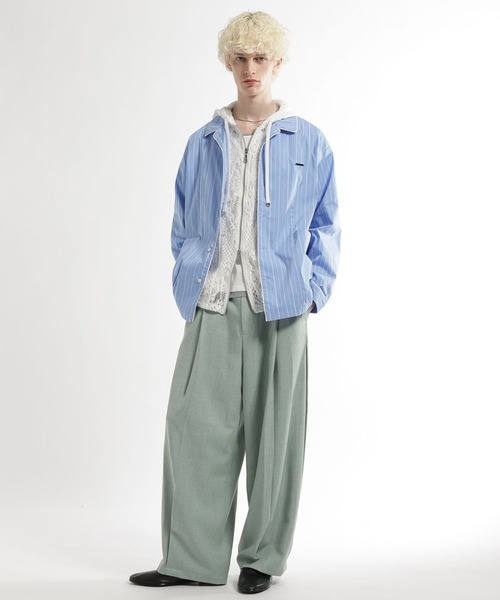 HARE（ハレ）の「フラワーレースZIPパーカー(HARE)（パーカー・メンズ・ホワイト/ネイビー/ブラック・FREE）」の18枚目の写真