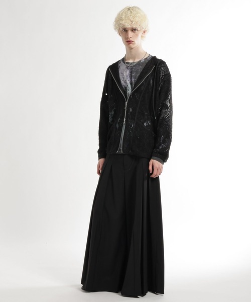 HARE（ハレ）の「フラワーレースZIPパーカー(HARE)（パーカー・メンズ・ホワイト/ネイビー/ブラック・FREE）」の21枚目の写真