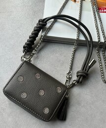 DouDou（ドゥドゥ）の「【WEB限定】ドット刺繍ジャバラチャームウォレットショルダー（財布）」