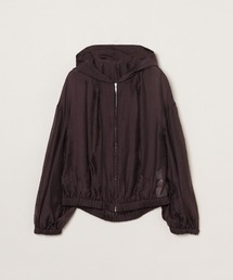 three dots（スリードッツ）の「Shiny shirt zip up hoody（パーカー）」