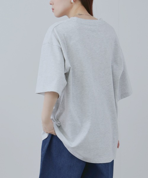 Dickies(ディッキーズ)の「【GENUINE Dickies/ ジェニュインデッキーズ】 デニムポケットTシャツ(Tシャツ/カットソー・レディース・ブラック/ホワイト/ネイビー/オートミール・M/L/XL)」の16枚目の写真