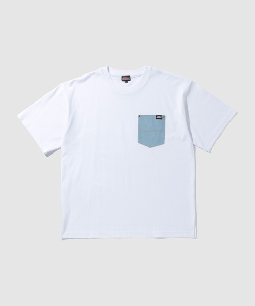 Dickies(ディッキーズ)の「【GENUINE Dickies/ ジェニュインデッキーズ】 デニムポケットTシャツ(Tシャツ/カットソー・レディース・ブラック/ホワイト/ネイビー/オートミール・M/L/XL)」の21枚目の写真