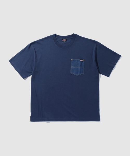 Dickies(ディッキーズ)の「【GENUINE Dickies/ ジェニュインデッキーズ】 デニムポケットTシャツ(Tシャツ/カットソー・レディース・ブラック/ホワイト/ネイビー/オートミール・M/L/XL)」の22枚目の写真