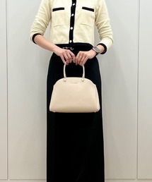 オリジナル金具ガラス調レザーハンドバッグ