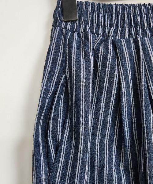 ONEP STAR(ワンピスター)の「ワイドシルエットストライプパンツ(その他パンツ・レディース・ネイビー/ベージュ・MEDIUM/LARGE/X-LARGE)」の16枚目の写真