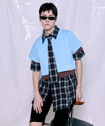 French Terry Layered Set T-Shirt/裏毛レイヤードセットTEE