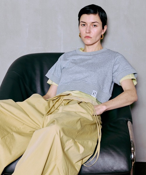 MAISON SPECIAL(メゾンスペシャル)の「French Terry Layered Set T-Shirt/裏毛レイヤードセットTEE(Tシャツ/カットソー・レディース・ブルー/グレー/ブラック・FREE)」の11枚目の写真