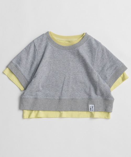 MAISON SPECIAL(メゾンスペシャル)の「French Terry Layered Set T-Shirt/裏毛レイヤードセットTEE(Tシャツ/カットソー・レディース・ブルー/グレー/ブラック・FREE)」の21枚目の写真