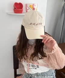 MORE self LOVE（モアセルフラブ）の「バックリボン刺しゅうロゴCAP（キャップ）」