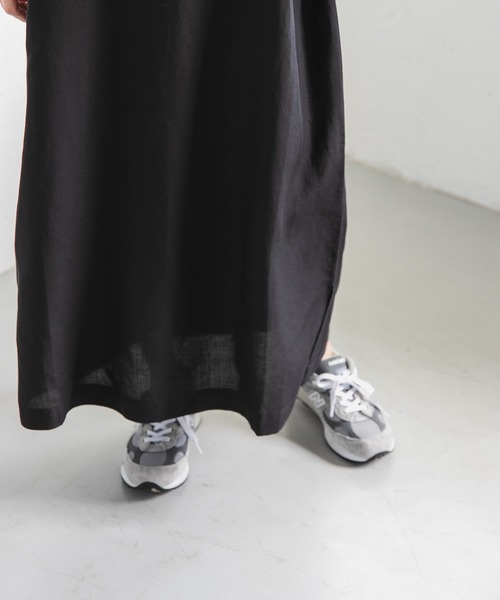 FORK&SPOON（フォークアンドスプーン）の「FORK&SPOON　リネン混プルオーバーワンピース（ワンピース・レディース・ブラック/ブルー系その他/レッド/キャメル・1/2）」の18枚目の写真