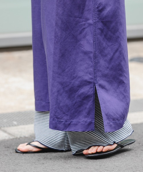 FORK&SPOON（フォークアンドスプーン）の「FORK&SPOON　リネン混プルオーバーワンピース（ワンピース・レディース・ブラック/ブルー系その他/レッド/キャメル・1/2）」の7枚目の写真