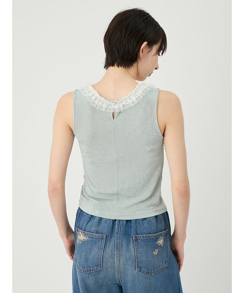 LILY BROWN（リリーブラウン）の「[L.B CANDY STOCK]レースタンクトップ（タンクトップ・レディース・ミント/アイボリー/ブラック・F）」の11枚目の写真