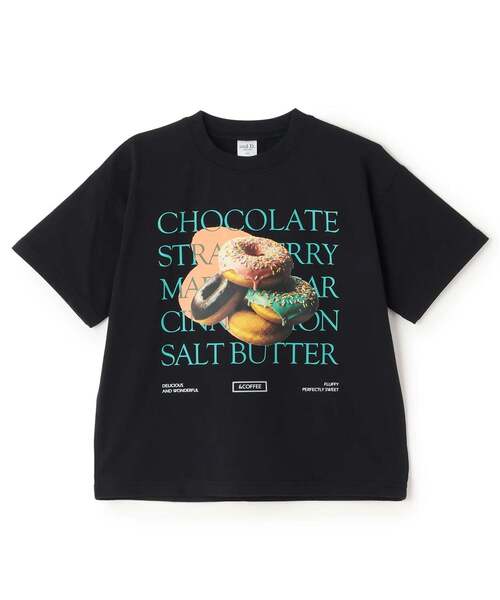 and D. petit main（アンドディープティマイン）の「アソートFOODワイド半袖T（Tシャツ/カットソー・キッズ・ブラック/ターコイズブルー/ホワイト/コーラル・130cm/110cm/100cm/120cm/90cm/140cm）」の2枚目の写真