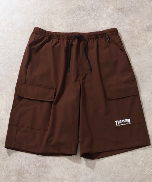 THRASHER（スラッシャー）の「【THRASHER/スラッシャー】接触冷感 ナイロンカーゴショーツ（カーゴパンツ・メンズ・ブラック/グレイッシュベージュ/ブラウン・M/XL/L）」の2枚目の写真