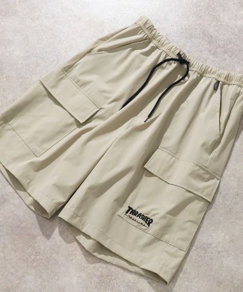 THRASHER（スラッシャー）の「【THRASHER/スラッシャー】接触冷感 ナイロンカーゴショーツ（カーゴパンツ・メンズ・ブラック/グレイッシュベージュ/ブラウン・M/XL/L）」の5枚目の写真