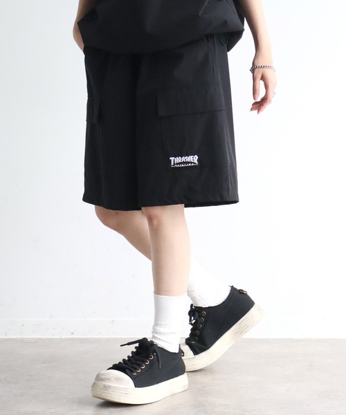 THRASHER（スラッシャー）の「【THRASHER/スラッシャー】接触冷感 ナイロンカーゴショーツ（カーゴパンツ・メンズ・ブラック/グレイッシュベージュ/ブラウン・M/XL/L）」の14枚目の写真