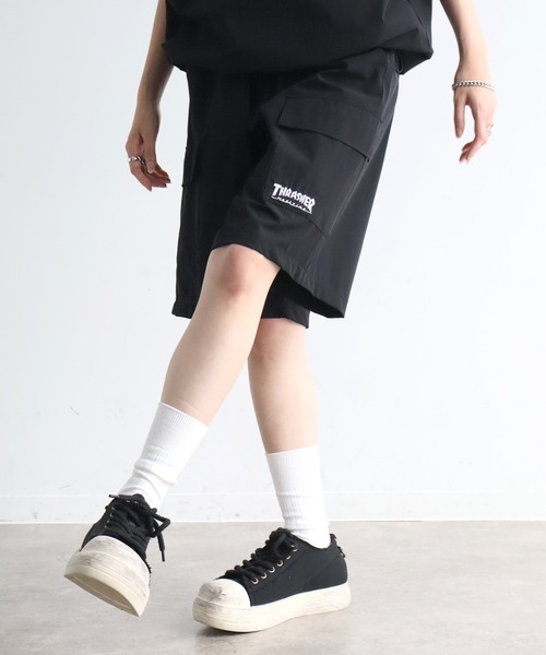 THRASHER（スラッシャー）の「【THRASHER/スラッシャー】接触冷感 ナイロンカーゴショーツ（カーゴパンツ・メンズ・ブラック/グレイッシュベージュ/ブラウン・M/XL/L）」の16枚目の写真