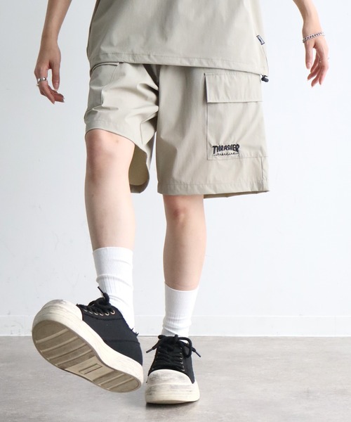 THRASHER（スラッシャー）の「【THRASHER/スラッシャー】接触冷感 ナイロンカーゴショーツ（カーゴパンツ・メンズ・ブラック/グレイッシュベージュ/ブラウン・M/XL/L）」の20枚目の写真