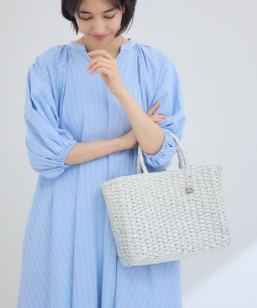 KATHARINE ROSS(キャサリンロス)の「【PILLINI/ピリーニ】スキッパーストライプワンピース(ワンピース・レディース・ブラック/ライトブルー/キャメル・FREE)」の13枚目の写真