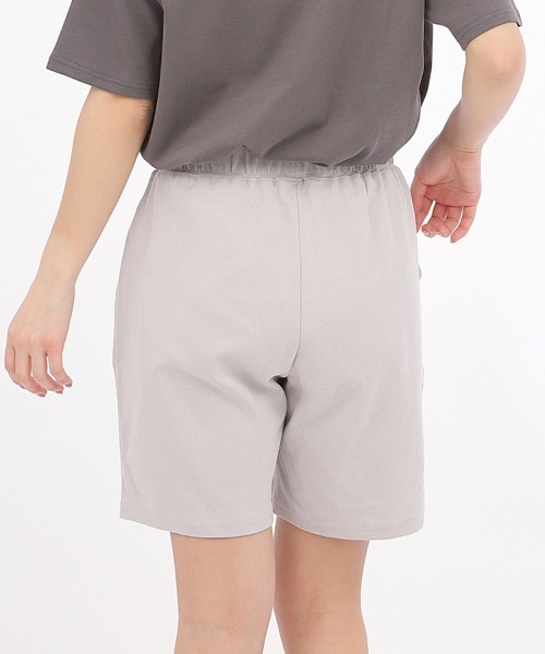 CLOTHY(クロシィ)の「【おうち時間、これが正解。】ダブルフェイスハーフパンツ(その他パンツ・レディース・チャコールグレー/グレイッシュベージュ/グリーン/モカ/パープル/ブラック/ブラウン/ライトグレー・MEDIUM/LARGE)」の13枚目の写真