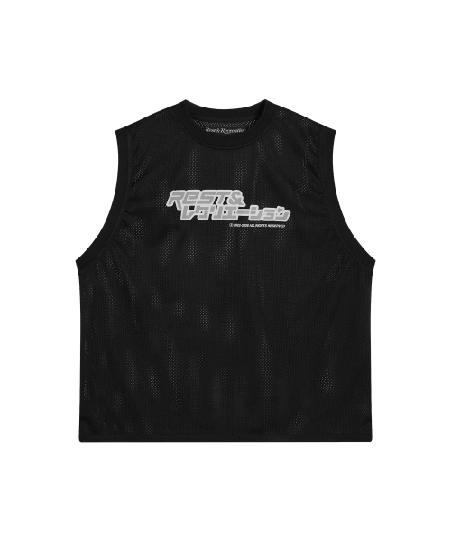 Rest&Recreation(レストアンドレクリエーション)の「ANIME LOGO MESH VEST - BLACK(Tシャツ/カットソー・メンズ・その他・ONE)」の1枚目の写真