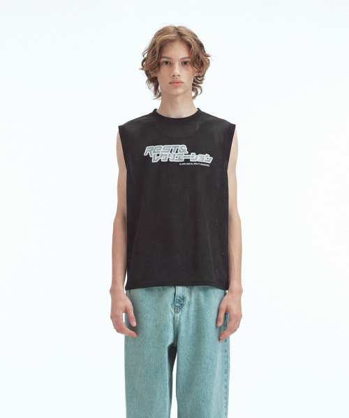 Rest&Recreation(レストアンドレクリエーション)の「ANIME LOGO MESH VEST - BLACK(Tシャツ/カットソー・メンズ・その他・ONE)」の3枚目の写真