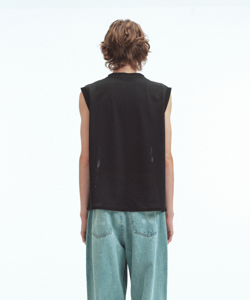 Rest&Recreation(レストアンドレクリエーション)の「ANIME LOGO MESH VEST - BLACK(Tシャツ/カットソー・メンズ・その他・ONE)」の5枚目の写真