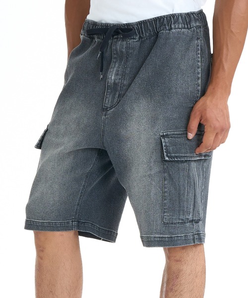 DC SHOES(ディーシーシューズ)の「ディーシーシューズ アウトドアカジュアル ショートパンツ 26 WIDE CARGO SHORT(デニムパンツ・メンズ・ブラック/ブルー・M/L/LL)」の2枚目の写真