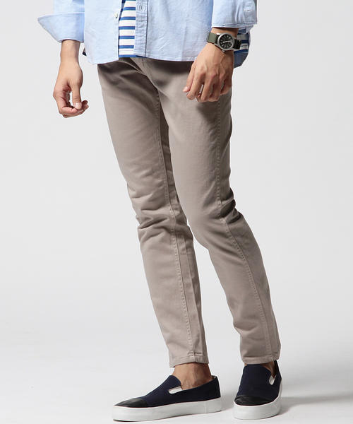 BEAMS（ビームス）の「BEAMS / サテン スリムパンツ（その他パンツ・メンズ・オフホワイト/ライトグレー/チャコールグレー・MEDIUM/LARGE/SMALL）」の5枚目の写真