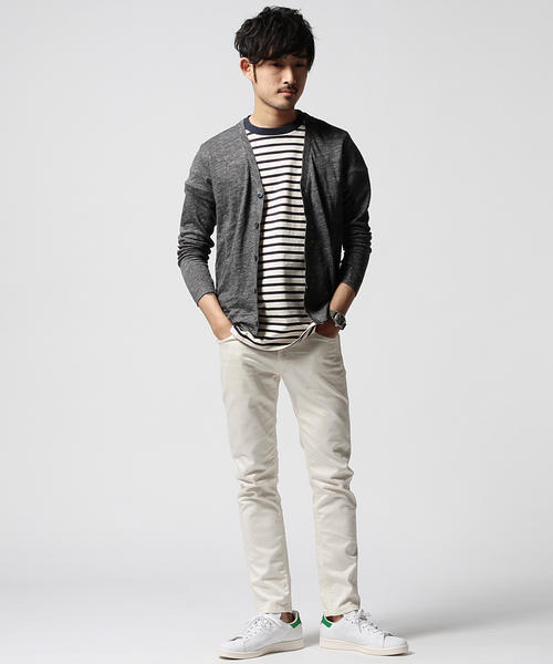 BEAMS（ビームス）の「BEAMS / サテン スリムパンツ（その他パンツ・メンズ・オフホワイト/ライトグレー/チャコールグレー・MEDIUM/LARGE/SMALL）」の7枚目の写真