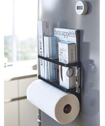 collex（コレックス）の「【tower】マグネット キッチンペーパー＆ラップホルダー 冷蔵庫収納 小物整理（キッチン収納）」