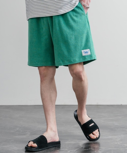 JACK PURCELL(ジャックパーセル)の「CONVERSE コンバース JACK PURCELL ジャックパーセル パイルハーフパンツ/イージーワイドショートパンツ(その他パンツ・メンズ・ブルー/ブラック/ネイビー/グリーン/オートミール/オレンジ・M/L)」の1枚目の写真