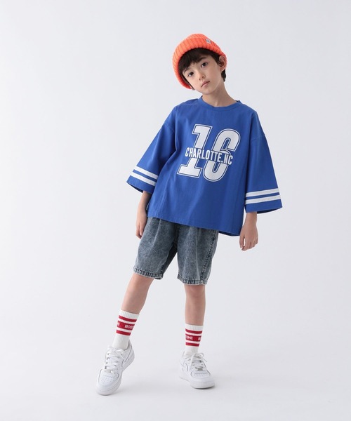 BAYFLOW（ベイフロー）の「[コーディネートのポイントに♪]ラインロゴソックス(KIDS)（ソックス/靴下・キッズ・ブラック/ブルー/レッド・L/M）」の14枚目の写真